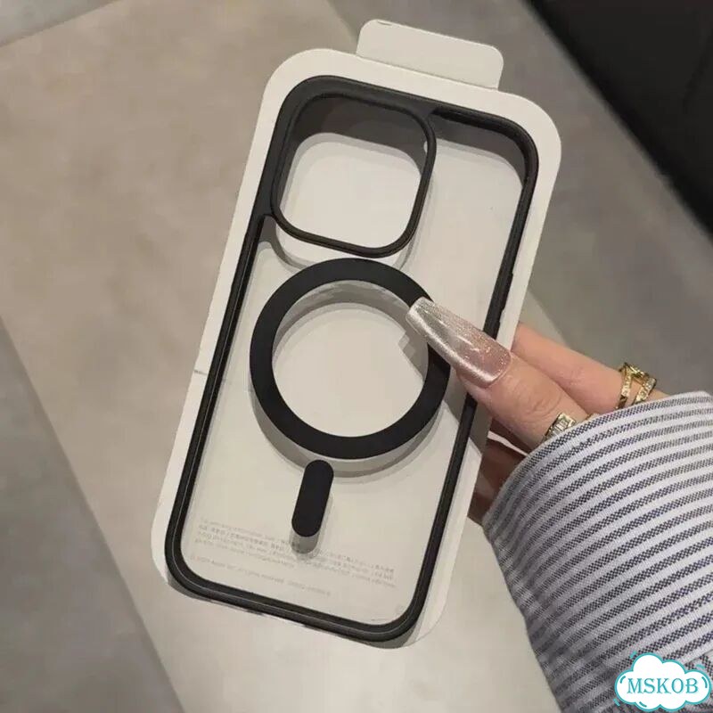Синий чехол Magsafe для iPhone 16 фото 4