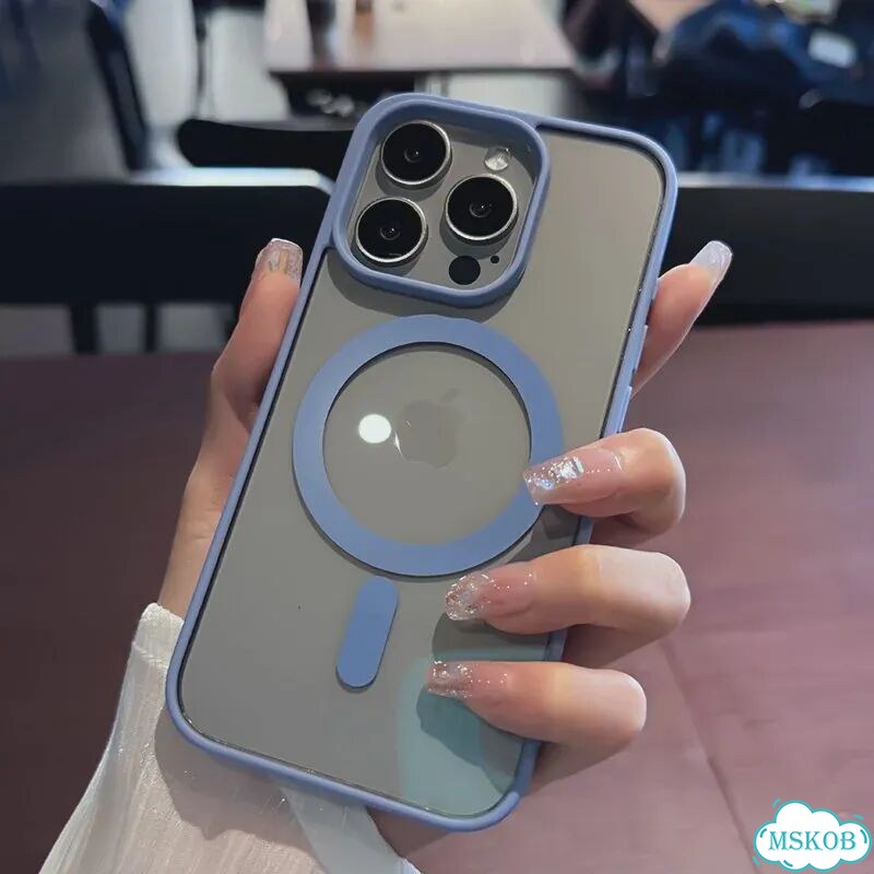 Магнитный чехол с беспроводной зарядкой для Magsafe для iPhone 16 15 14 Plus 13 12 Mini 11 Pro X XR фото 1