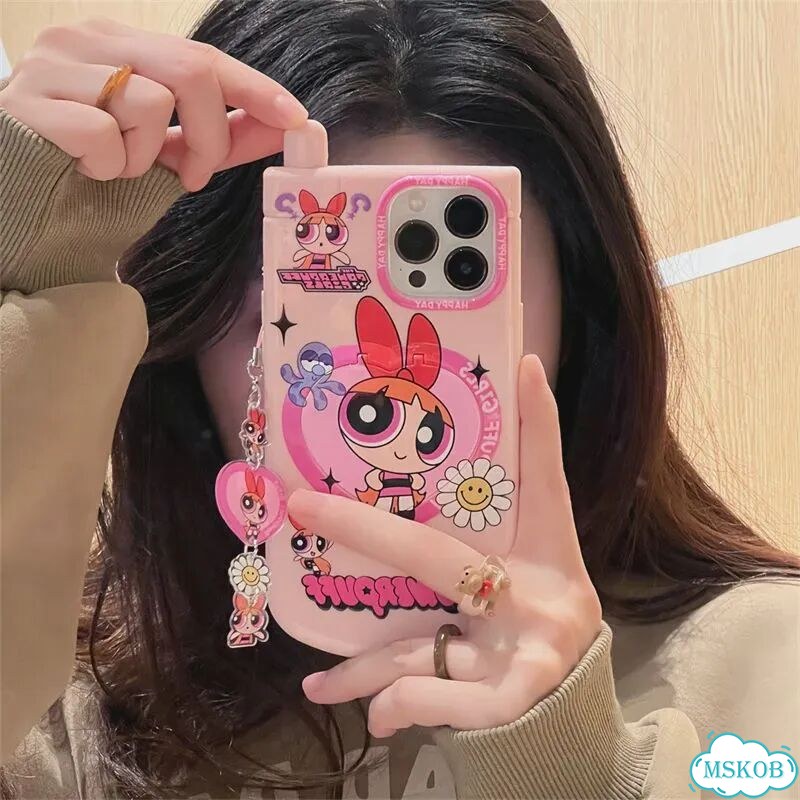 Защитный чехол для объектива с рисунком аниме The Powerpuff Girls для Apple iPhone 3, For iPhone 15 фото 1