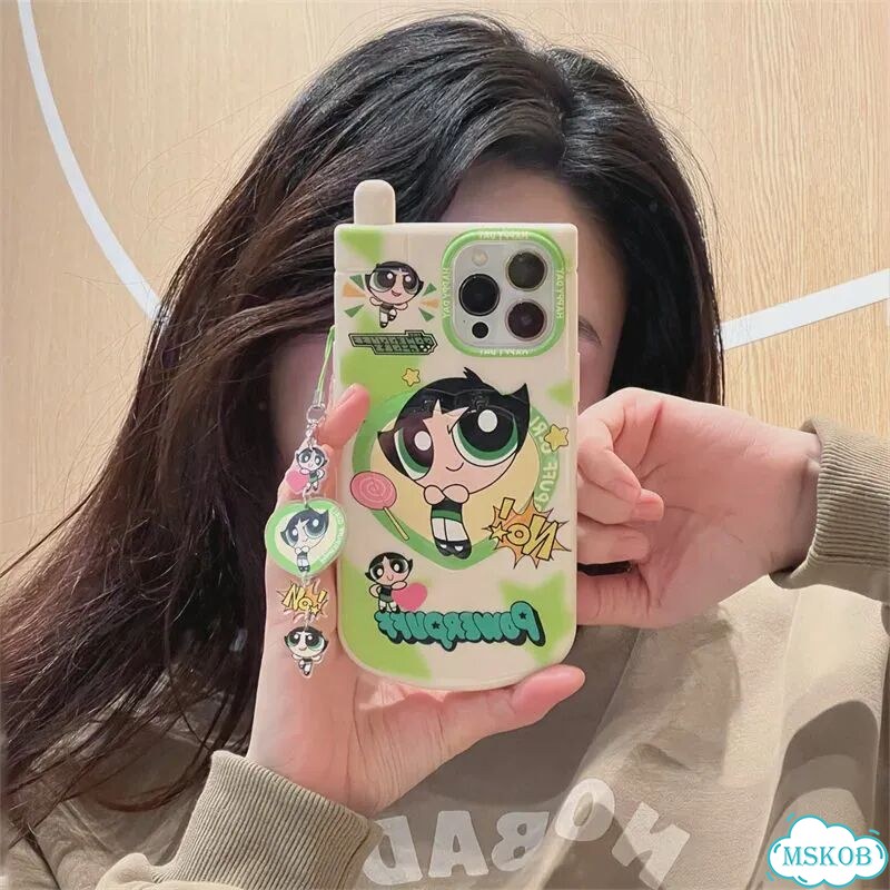Защитный чехол для объектива с рисунком аниме The Powerpuff Girls для Apple iPhone 3, For iPhone 15 фото 5