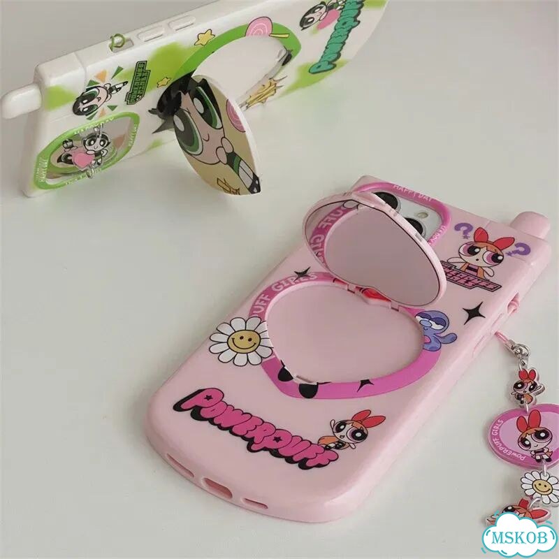 Защитный чехол для объектива с рисунком аниме The Powerpuff Girls для Apple iPhone 3, For iPhone 15 фото 6