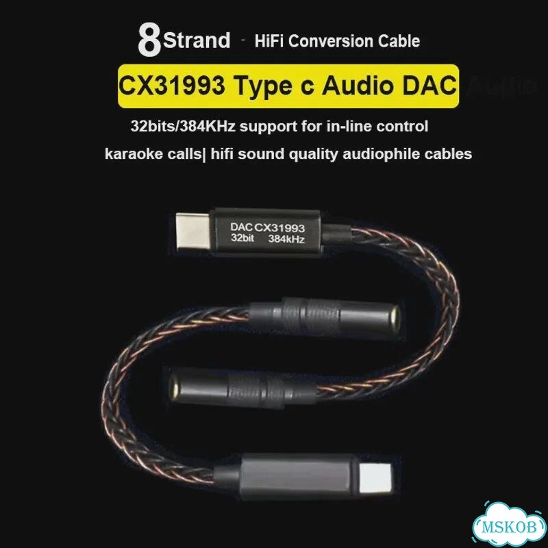 CX31993 MAX97220 DAC Type-C на 3.5 мм фото 2