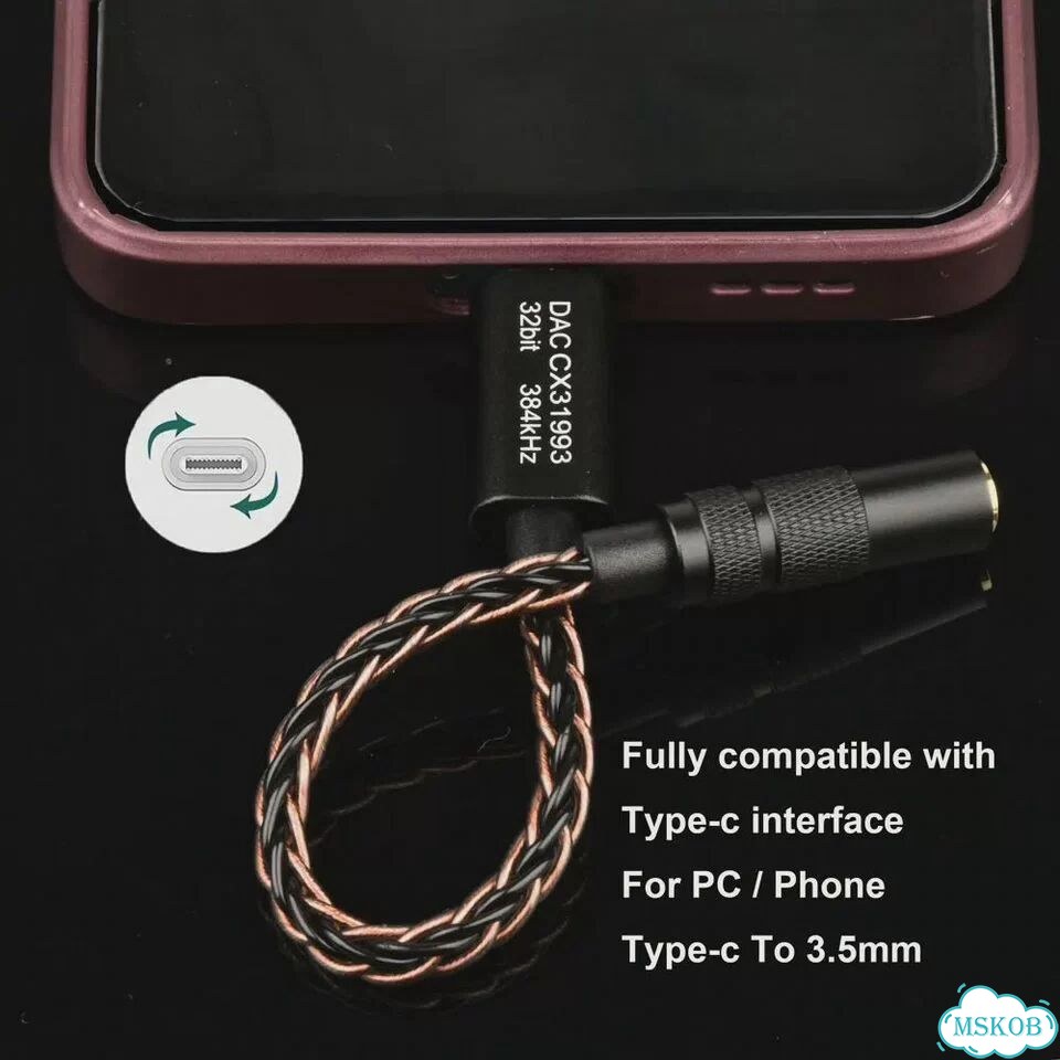 CX31993 MAX97220 DAC Type-C на 3.5 мм фото 7
