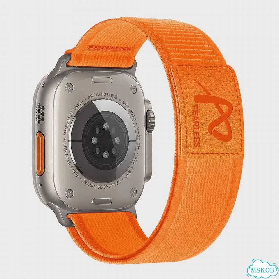 Оранжевый ремешок для Apple Watch Ultra 38mm 40mm 41mm фото 1