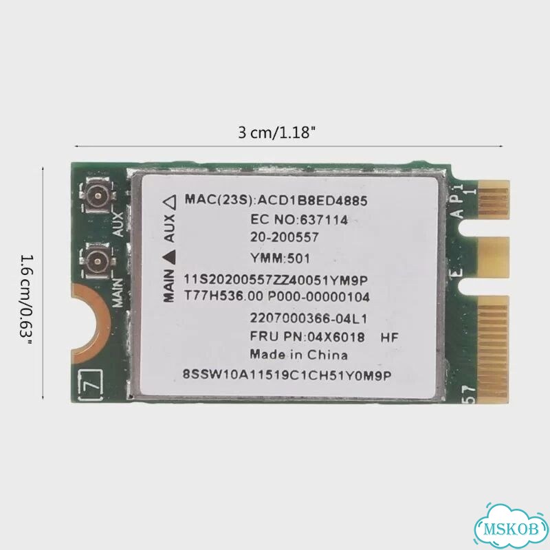 Беспроводная сетевая карта Broadcom BCM943142Y 150 Мбит/с фото 6
