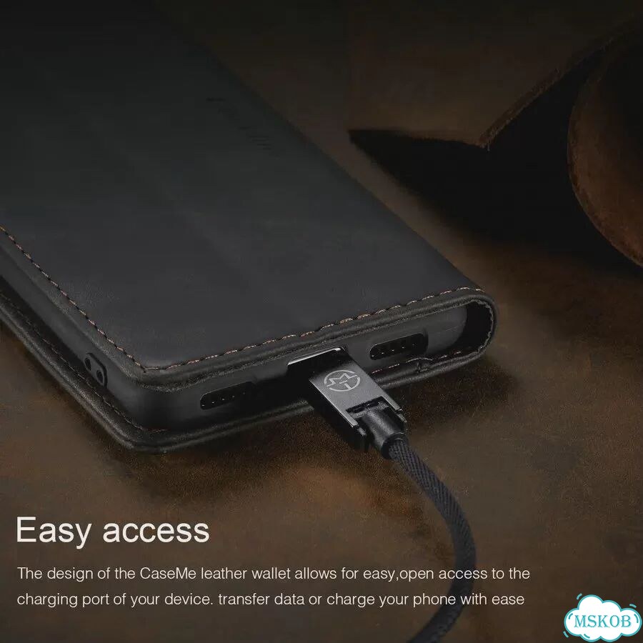 Кожаный чехол-книжка для Xiaomi Mi 11T Pro Black фото 7