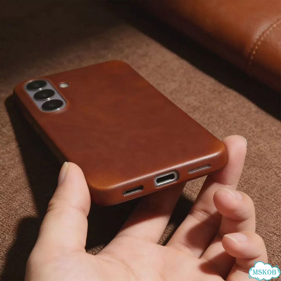 Ретро-чехол для Samsung Galaxy S26 Ultra, S25, S24, Галактика S25 FE, Коричневый, Light Brown 5219 фото 2