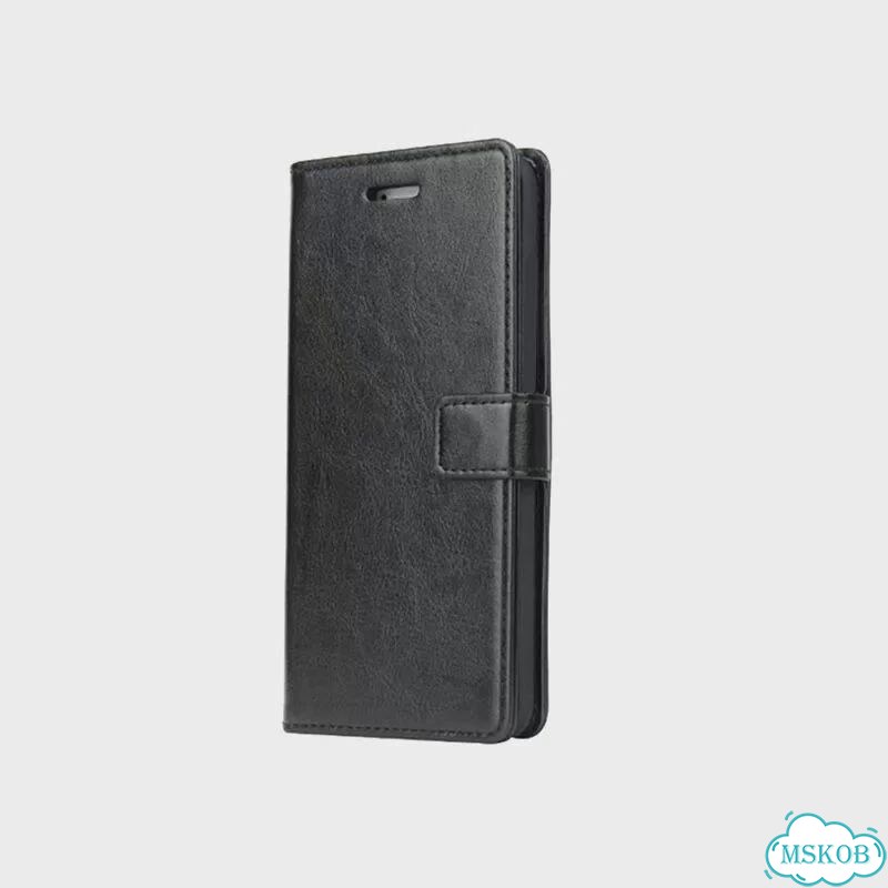 Черный чехол-книжка Vivo V23e из искусственной кожи фото 1