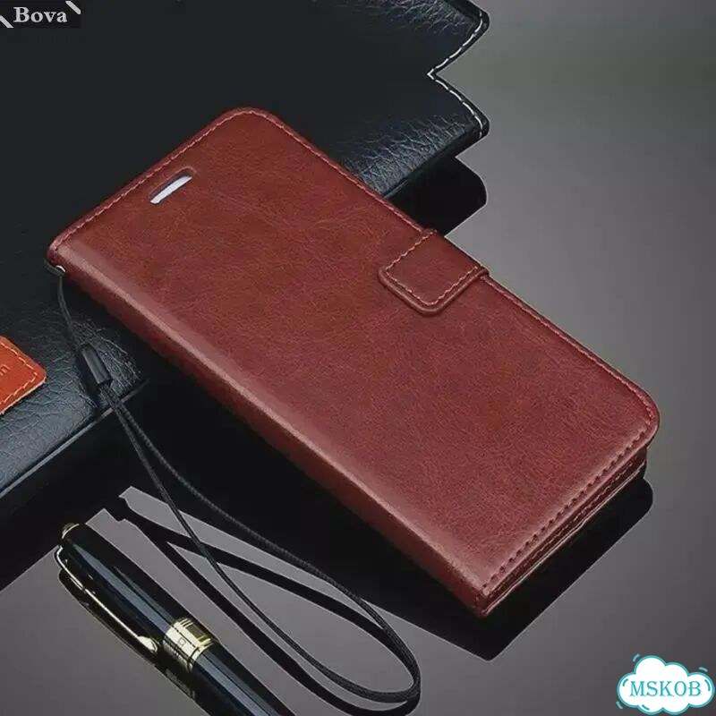 Черный чехол-книжка Vivo V23e из искусственной кожи фото 3