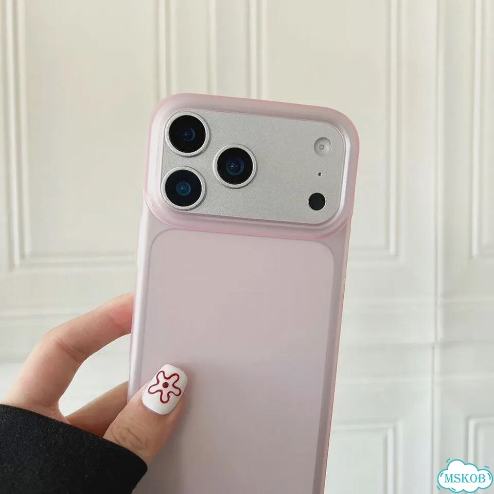 Роскошный прозрачный матовый чехол для iPhone Air 17, 16, 15, Айфон 16 Про, Голубой, светлый синий фото 7