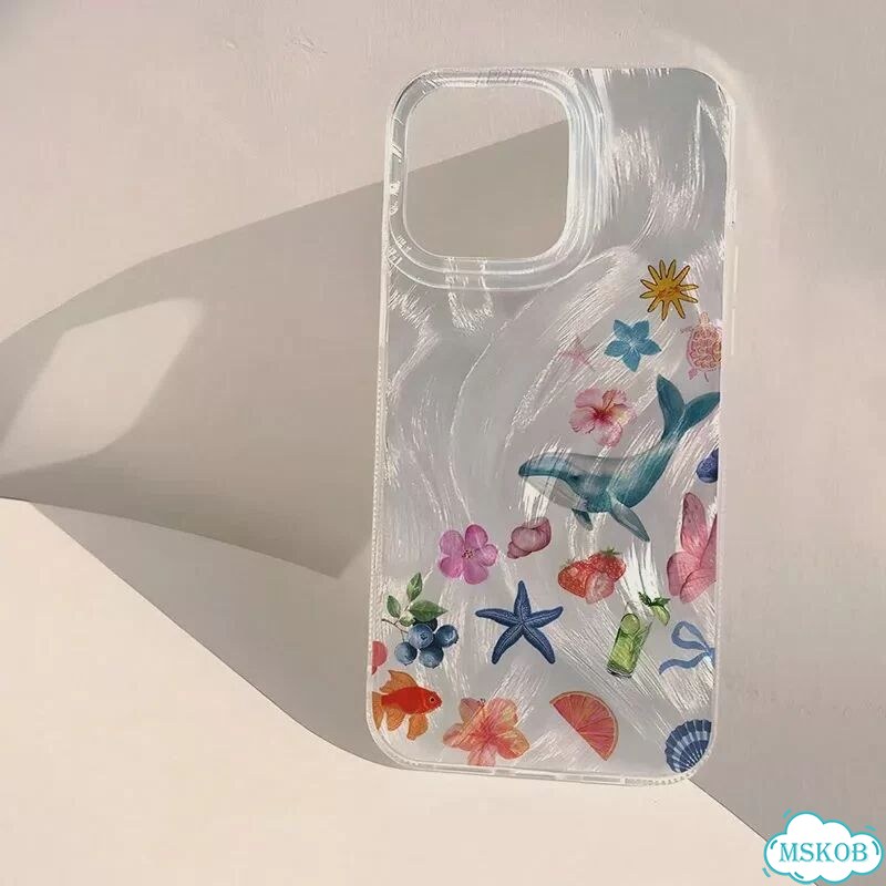 Чехол для телефона с узором морской звезды для iPhone 16, 15, 14, 13, 12, 11 Pro X XS MAX XR 7 8 Plu фото 1