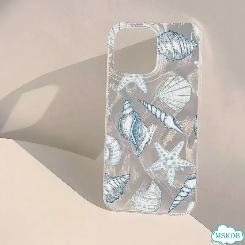 Чехол для телефона с узором морской звезды для iPhone 16, 15, 14, 13, 12, 11 Pro X XS MAX XR 7 8 Plu фото 2