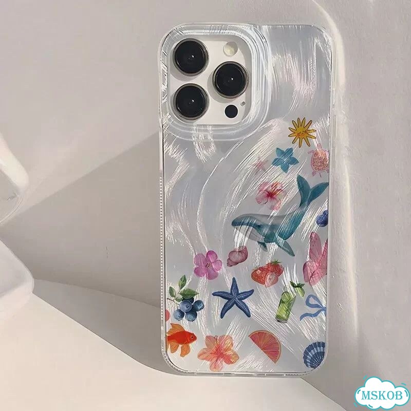 Чехол для телефона с узором морской звезды для iPhone 16, 15, 14, 13, 12, 11 Pro X XS MAX XR 7 8 Plu фото 4