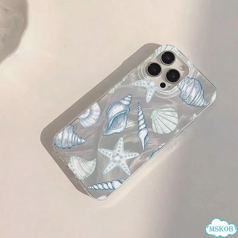 Чехол для телефона с узором морской звезды для iPhone 16, 15, 14, 13, 12, 11 Pro X XS MAX XR 7 8 Plu фото 5