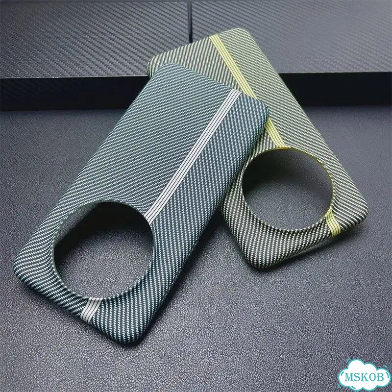 Серый чехол для Huawei Mate 50 Pro, углеволокно фото 2