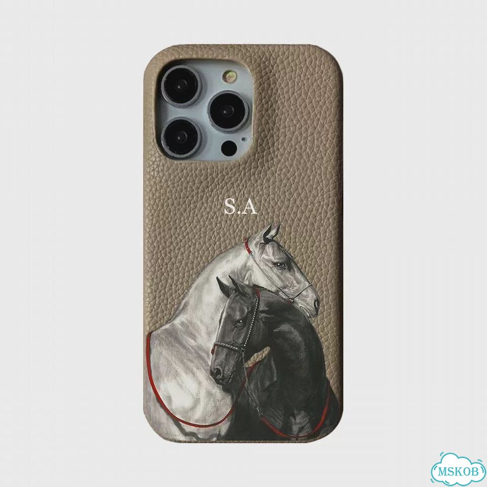 Чехол из мягкой кожи с буквами персонализации для iPhone 17 13 15 Pro Xs Max 12 4, for iPhone 14 фото 3