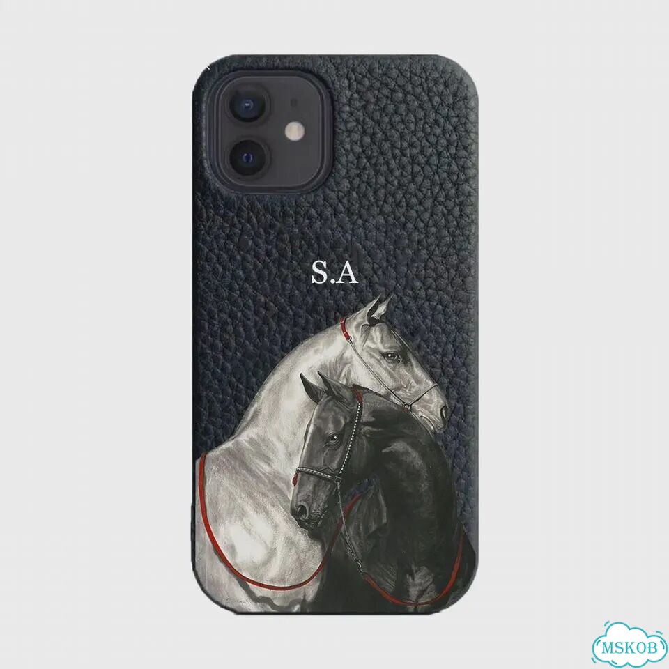 Чехол из мягкой кожи с буквами персонализации для iPhone 17 13 15 Pro Xs Max 12 4, for iPhone 14 фото 5