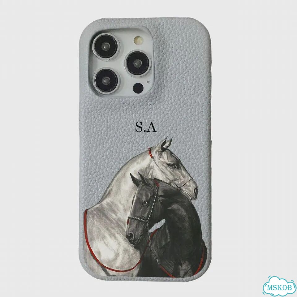 Чехол из мягкой кожи с буквами персонализации для iPhone 17 13 15 Pro Xs Max 12 4, for iPhone 14 фото 6