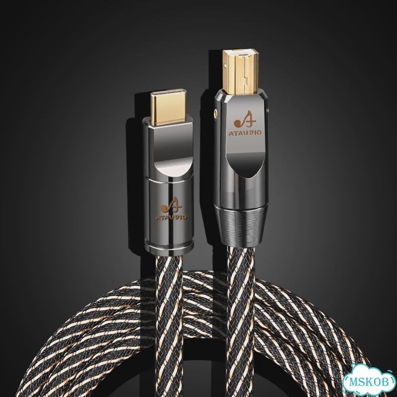 Hifi USB Type A to B кабель 1м, Цвет: upgraded C-B фото 1