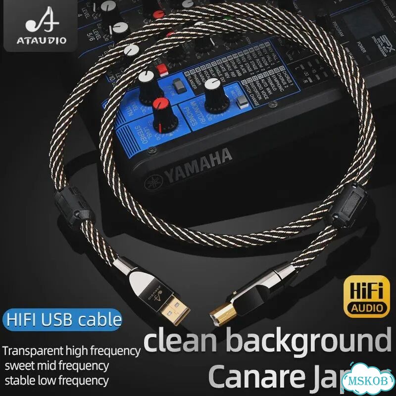 Hifi USB Type A to B кабель 1м, Цвет: upgraded C-B фото 4