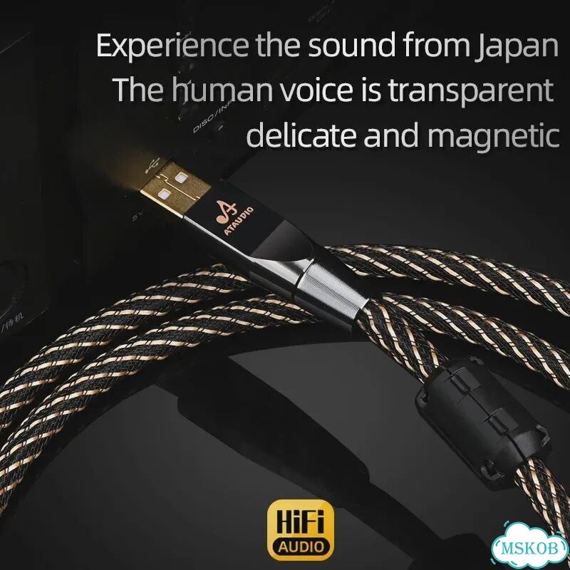 Hifi USB Type A to B кабель 1м, Цвет: upgraded C-B фото 5