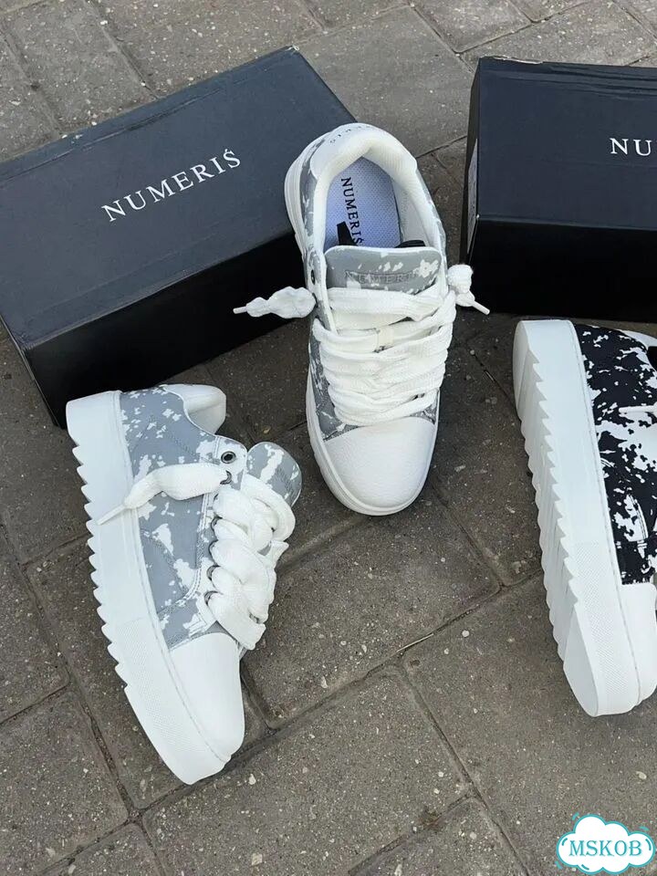 Кеды numeris atelier pigment grey black фото 4