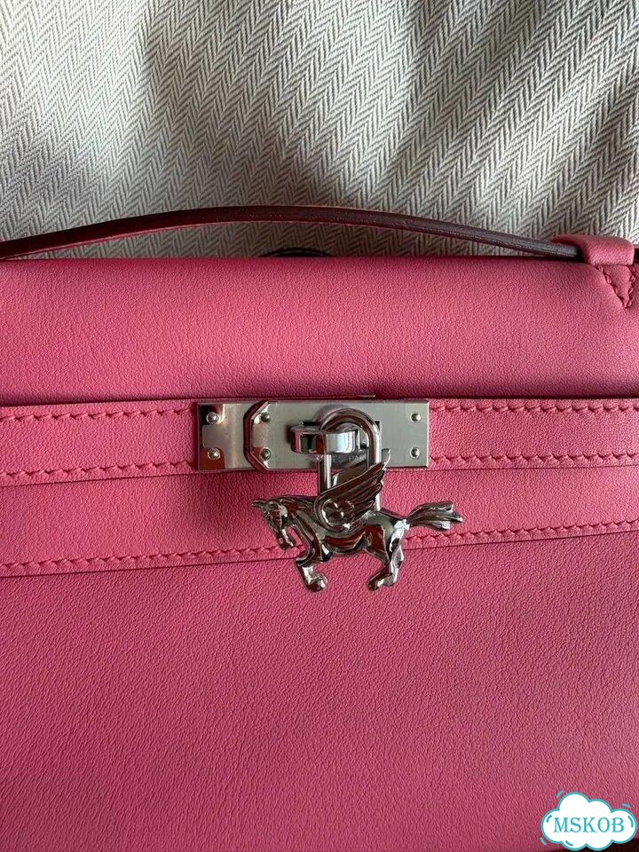 Hermes Mini Kelly Pochette Rose фото 2