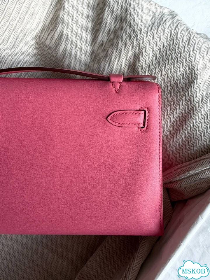 Hermes Mini Kelly Pochette Rose фото 3