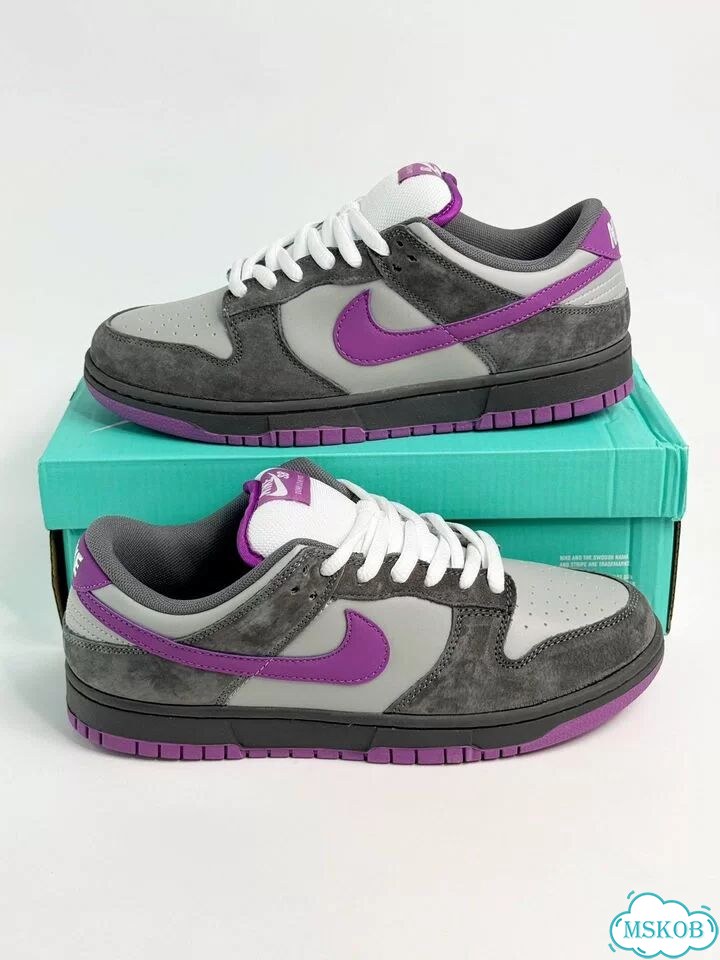 Nike SB Dunk Low Pro Grey Purple фото 1