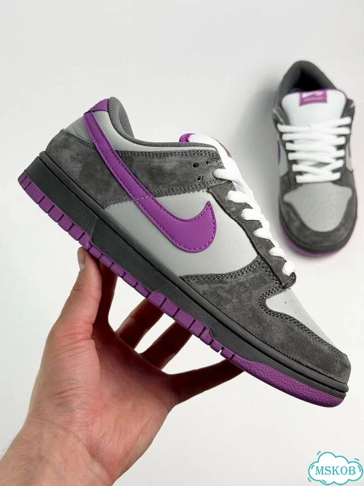 Nike SB Dunk Low Pro Grey Purple фото 2