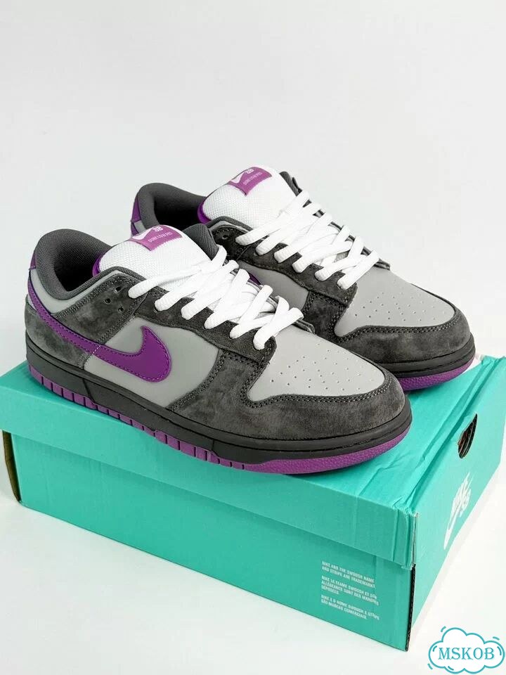 Nike SB Dunk Low Pro Grey Purple фото 3