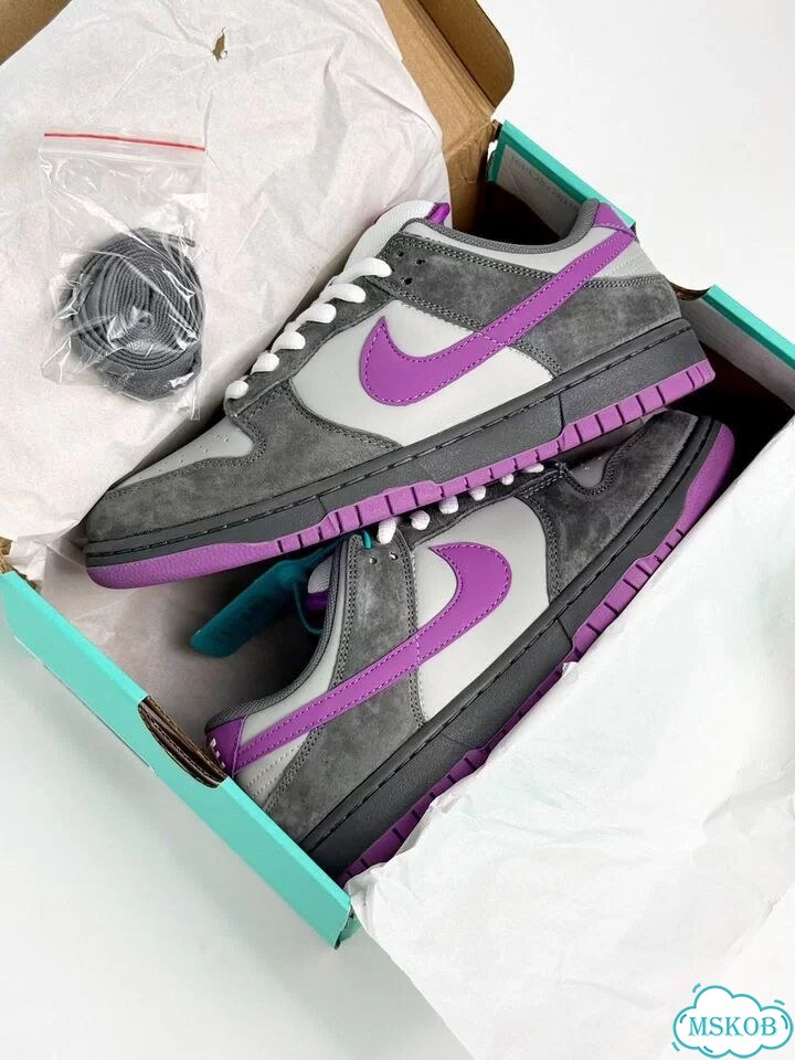 Nike SB Dunk Low Pro Grey Purple фото 5