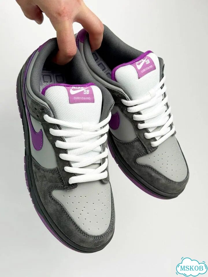 Nike SB Dunk Low Pro Grey Purple фото 7