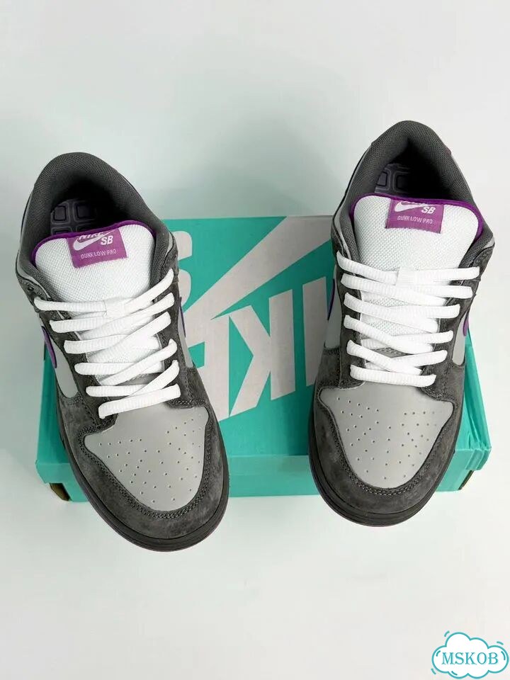 Nike SB Dunk Low Pro Grey Purple фото 8