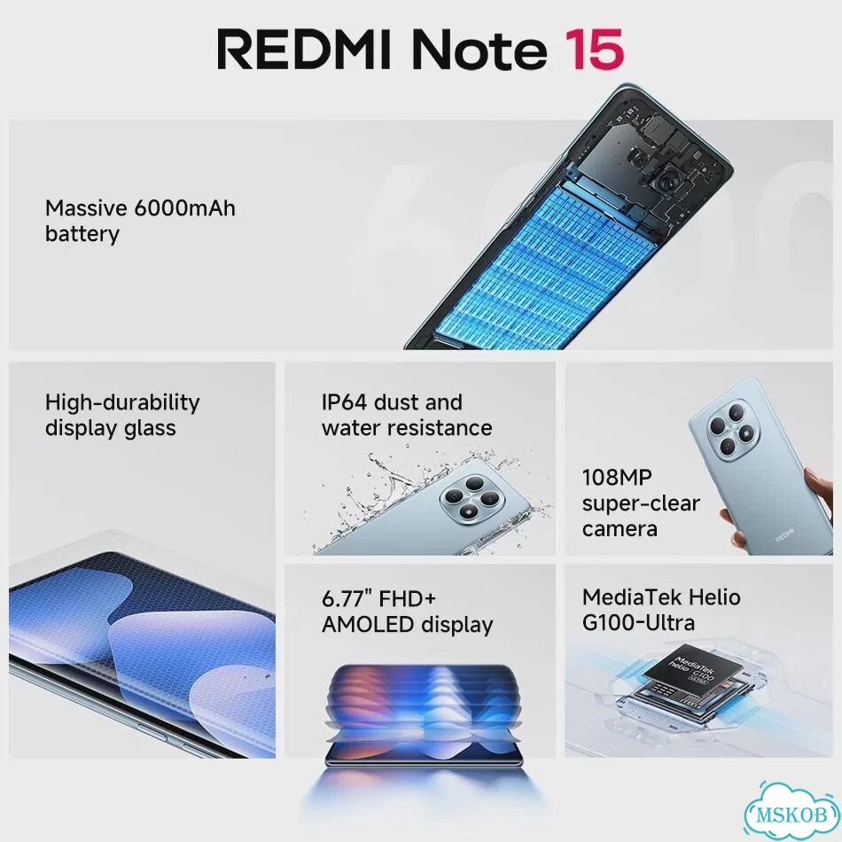 Xiaomi Redmi Note 15 4G, 8/256 ГБ, 2 SIM фото 3
