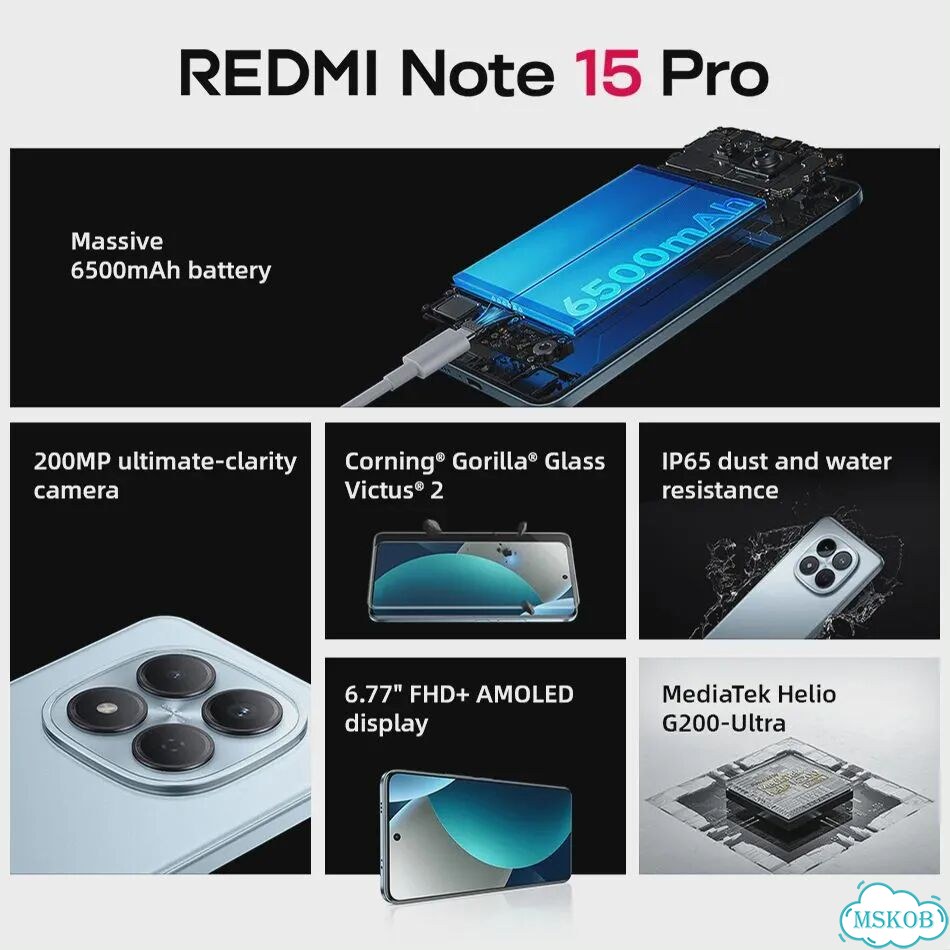 Xiaomi Redmi Note 15 Pro 4G, 12/256 ГБ, 2 SIM фото 4