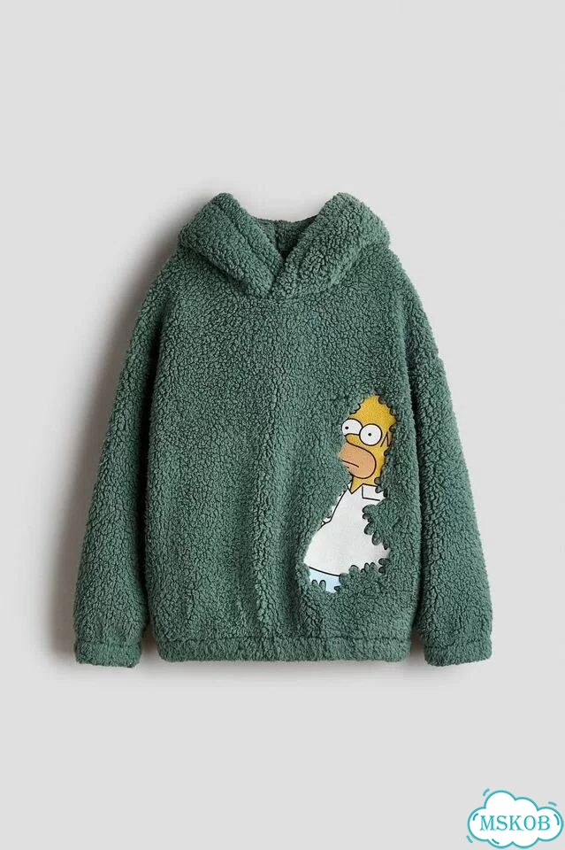 Тедди худи The Simpsons H&M 134/140 оверсайз Teddy фото 1