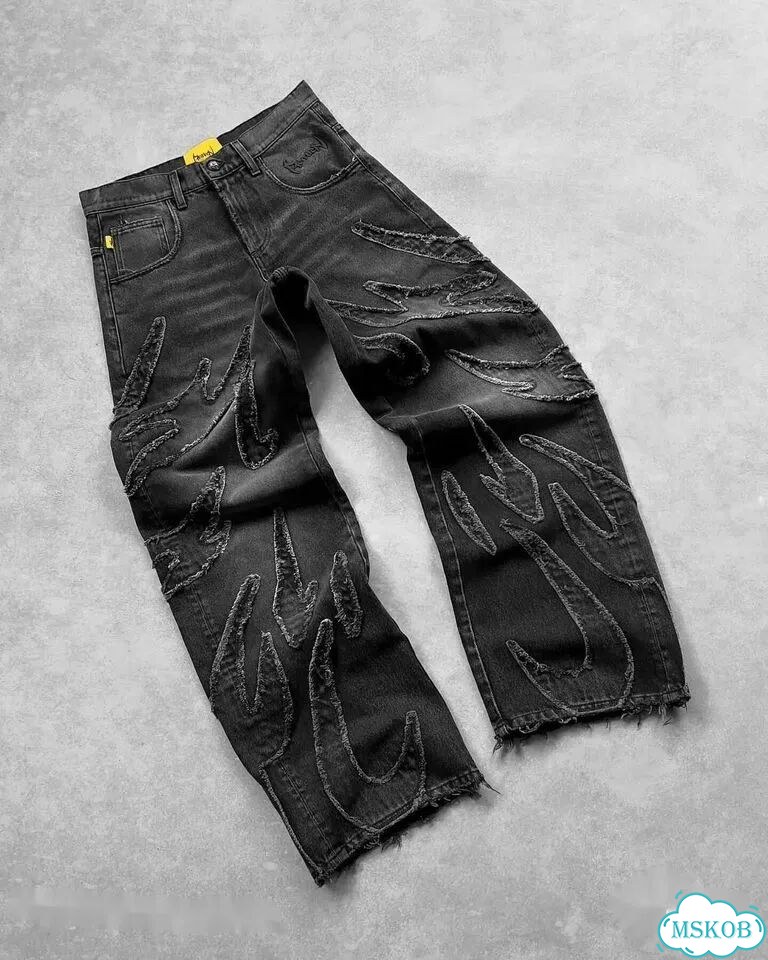 Джинсы Rick Owens type широкие фото 1