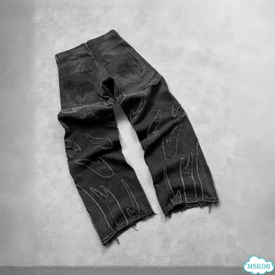 Джинсы Rick Owens type широкие фото 3