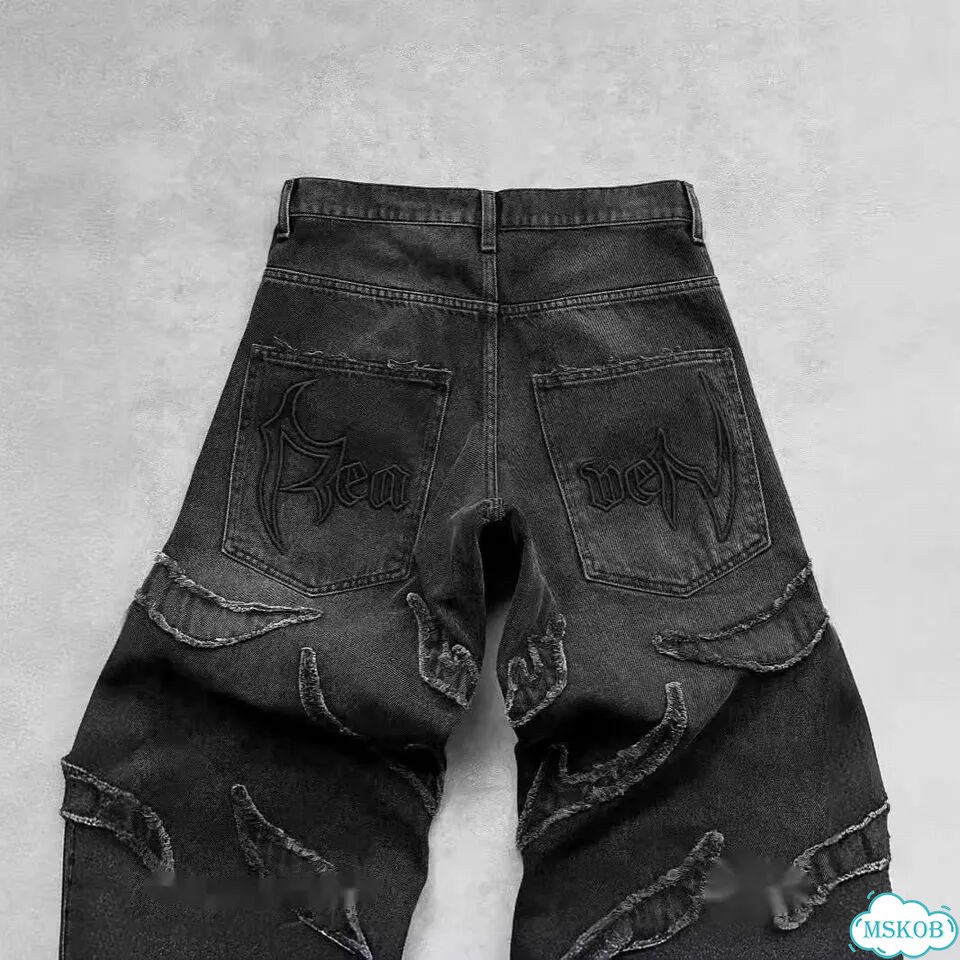 Джинсы Rick Owens type широкие фото 5