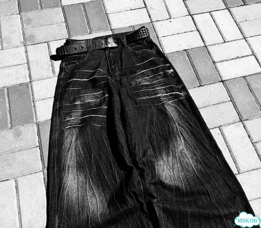 Джинсы широкие rick owens Opium Type фото 2