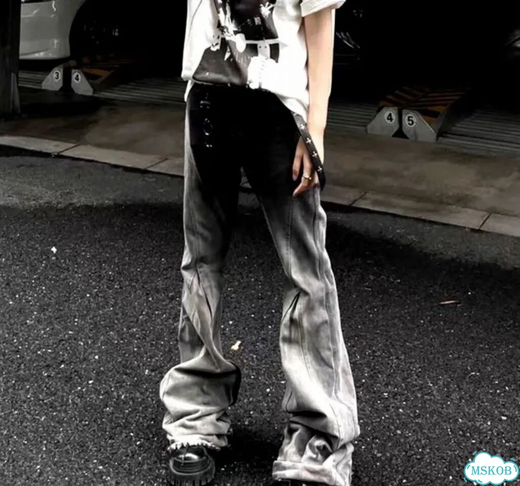 Джинсы клеш Rick Owens Jeans type фото 1