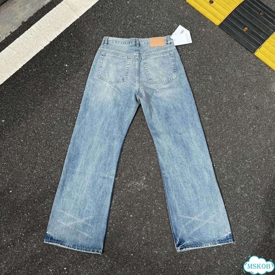 Джинсы Acne Studios Light Blue Paint-Splattered фото 2