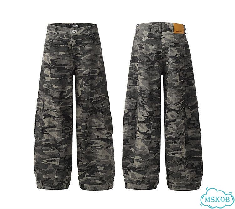 Джинсы Широкие Camo Balenciaga type Realtree Y2K фото 3