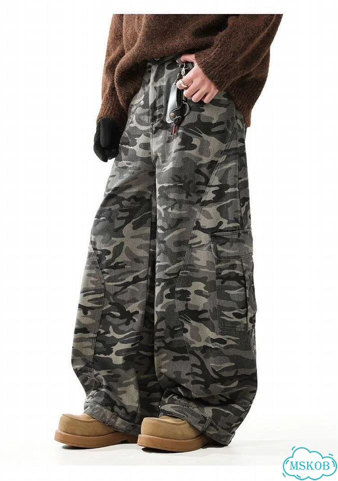 Джинсы Широкие Camo Balenciaga type Realtree Y2K фото 4