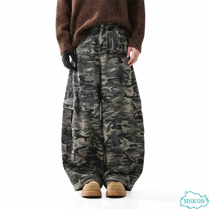 Джинсы Широкие Camo Balenciaga type Realtree Y2K фото 5