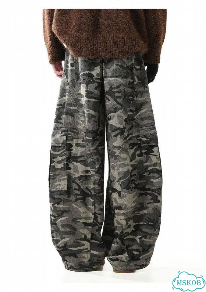 Джинсы Широкие Camo Balenciaga type Realtree Y2K фото 6