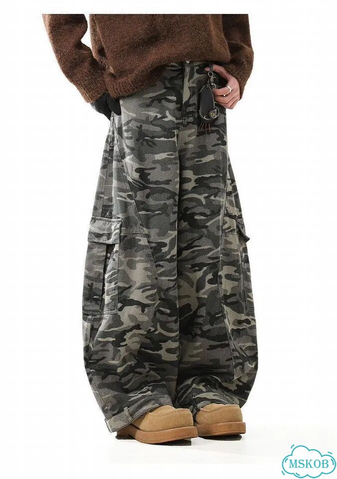 Джинсы Широкие Camo Balenciaga type Realtree Y2K фото 8