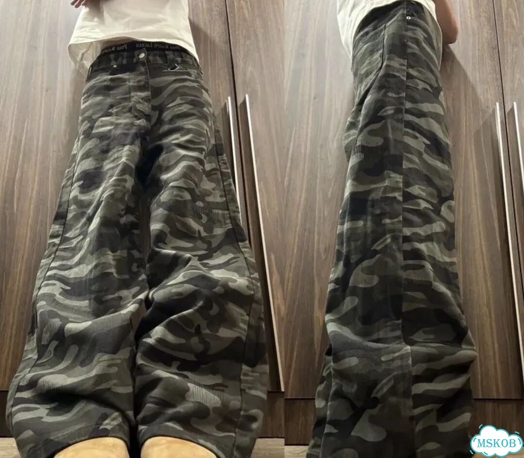 Джинсы Широкие Balenciaga camo ss23 type archive фото 1