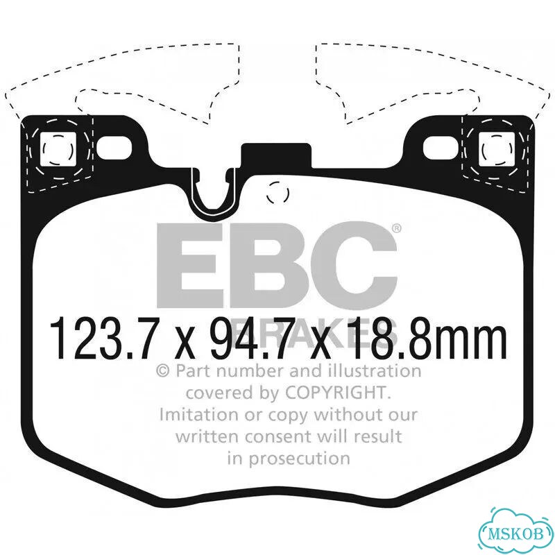 Колодки EBC DP42302 для BMW G05 G06 G30 G29 G20 фото 5